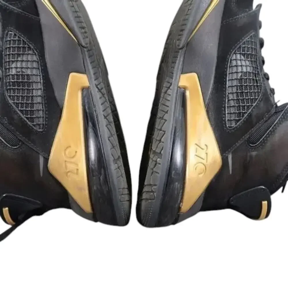 Jordan Mars 270 Sneakers Shoes Youth 7 Nike Air Basketball Athletic Black Gold